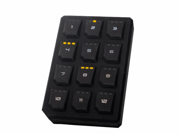 Image of Marlin Technologies' M-Flex Classic Series 12 Button CAN Bus Keypad